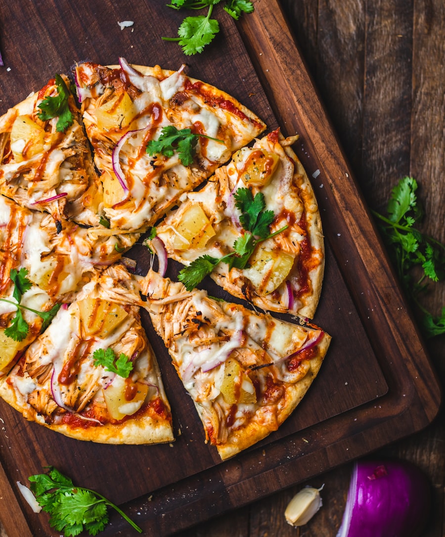 Wood-fired flatbread with tomato and basil